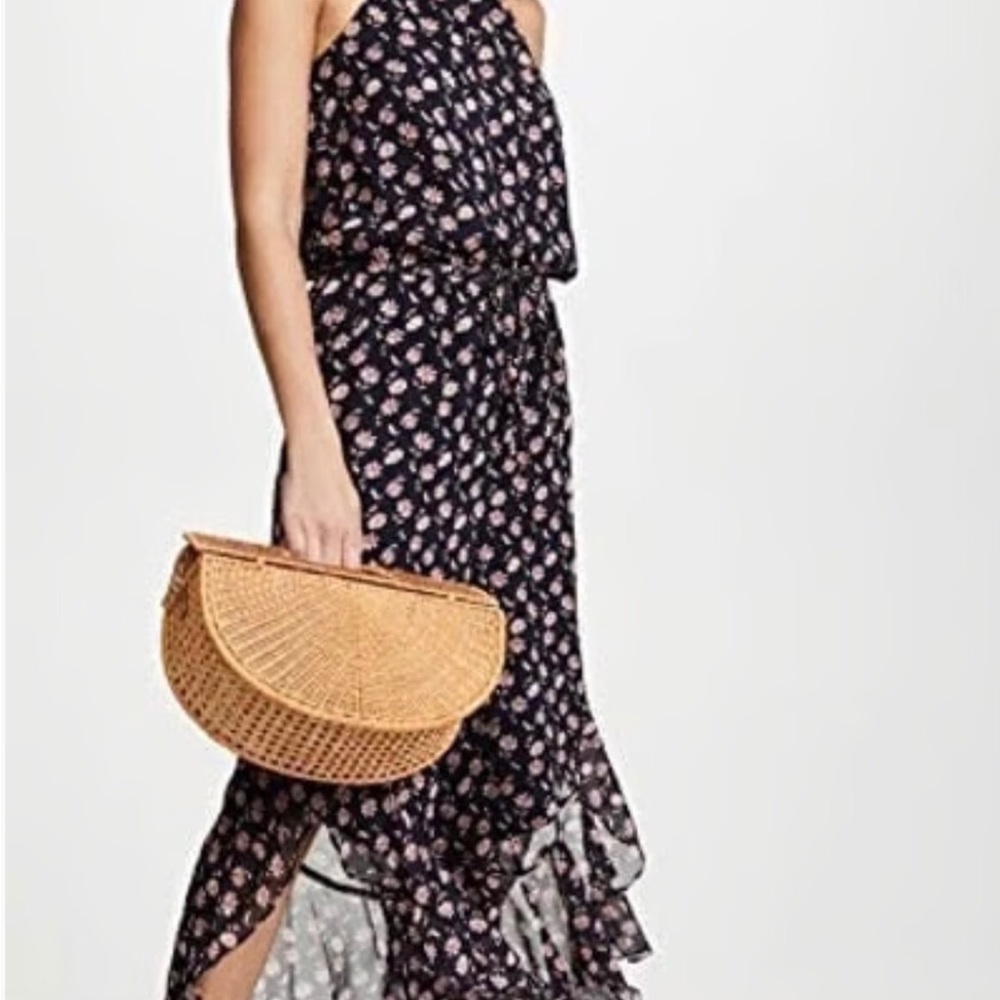 HOST PICK  🎊🎉JOIE Jael Floral-print Silk Jumpsuit In Midnight NWT Size Small - Picture 11 of 12